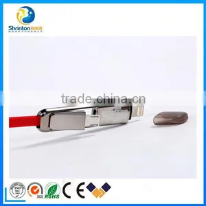 2 in 1 Usb Data Cable, for Iphone and Samsung 2 in 1 Usb Charger Cable thumbnail-4