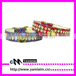 Jewelry Pet Rhinestone Collar With Hoop Safe Fashion thumbnail-1
