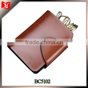 High Quality Waterproof Genuine Leather Key Case Holder Bag Made in China thumbnail-1