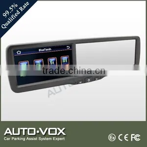 FCC CE Rearview Mirror Car DVR With Monitor GPS for Cars thumbnail-1