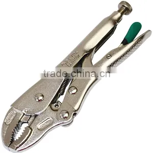 5" LAOA Curved Jaw Locking Pliers Fixed Pincers thumbnail-1