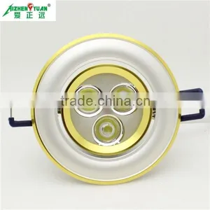CE RoHS 220V Gold Silver Recessed 3w High Quality Down Lighting Led thumbnail-1