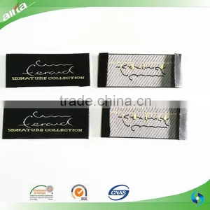 Customized Satin Woven Label for Clothing, Wholesale Garment Woven Label Tags thumbnail-2