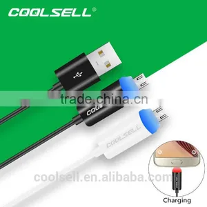Bulk Price For Samsung Fashion Smart Changing Light LED Reversible USB Cable thumbnail-1
