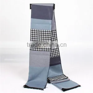 2015 New Quality Men Fleece Plaid Long Blanket Scarf thumbnail-6