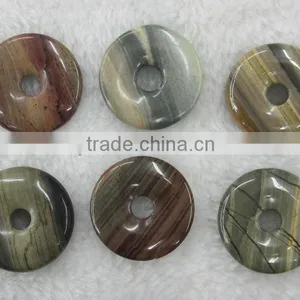 Wholesale 15-50mm New Rainbow Stone Donut Gemstone thumbnail-1