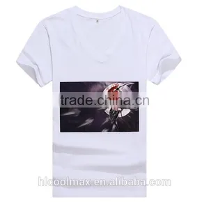 Wholesale China Import Cheap Printed Plain White 3D 1 Euro Dri Fit V Neck Men Fashion Design T Shirts thumbnail-2