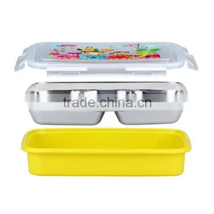 Double Layer Stainless Steel Food Container Set thumbnail-3