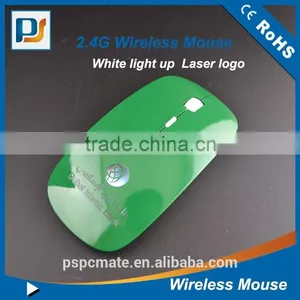 2.4Ghz Computer Led Wireless Mouse With Laser Engraving Logo thumbnail-1