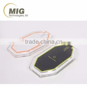 3 Coils Transparent Wireless Charger, qi Universal Wireless Charger for Xiaomi thumbnail-1