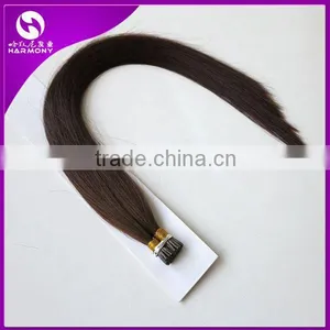 100% Double Drawn Remy Wholesale Pre Bonded Hair i Tip Brazilian Hair Extension thumbnail-1