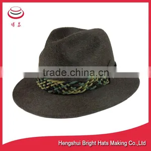2016 Fashionable Wool Felt Fedora Hats Hunting Hats thumbnail-4
