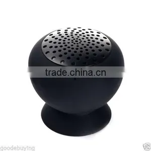 A2 Mini Mushroom Bluetooth Speaker Wireless Hands Free Waterproof Silicone Suction - Black Color thumbnail-1