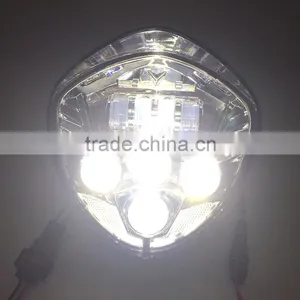 Bullet Style Headlight- Polaris Victory Motorcycle LED Headlights Kit Cross Country Magnum 8 Ball thumbnail-3