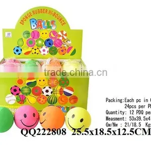 So Beautiful Hot Sale 63mm Watermelon Design Fluorescence Rubber Ball thumbnail-5