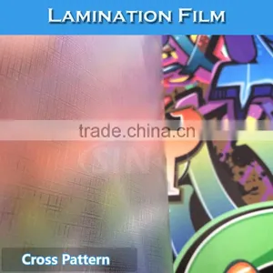 SINO Cross Pattern Cold Lamination Protective PVC Film Foil thumbnail-2
