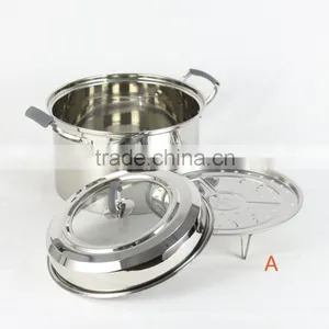 American Style Whole Multi-ply Stainless Cookware - Steamer Pot Series Stock Pot Steamer Pasta Cooker thumbnail-5