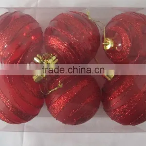 Painted Plastic Christmas Transparent Ball thumbnail-3