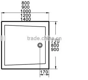 North America and AUS Market UPC/cUPC Certified Full Sizes of Shower Base, Flat Shower Base, Square Tube Base thumbnail-3
