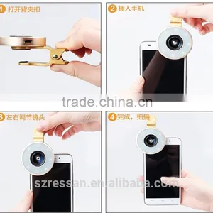 Universal Clip-On Selfie LED Light With Colored Filters And Camera Lens Kit For Smart Phones Tablets thumbnail-2