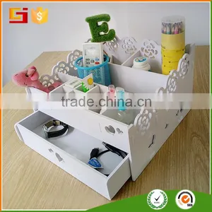 Home&office Eco-friendly Multiple Wooden/plastic Desktop Storage Box &jewelry Box thumbnail-2