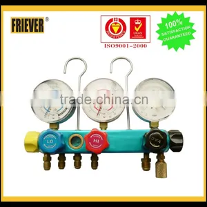 FRIEVER 5 Way Manifold Gauge (manifold Set,manifold Gauge, Refrigerant Gauge) thumbnail-1