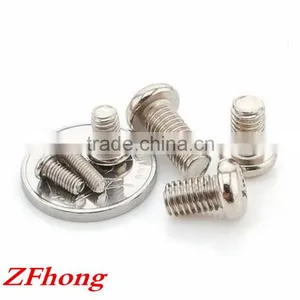 Steel With Silver Color Nickel Phillip Pan Round Head Electronic Micro Screw thumbnail-1