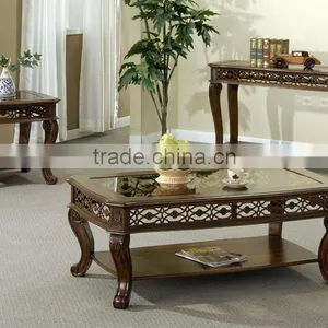 CF30036 Antique Cutout Coffee Table End Sofa Table With Shelf & Akzonobel Paint Furniture thumbnail-1