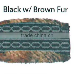 Fashion Winter Promotional Customized Girl's Jacquard Acrylic Knitted Headband Collection With Faux Fur Lining thumbnail-2