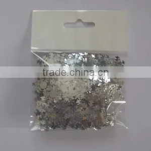 HOT SALE Silver Foil PVC Christmas Star Table Confetti thumbnail-5