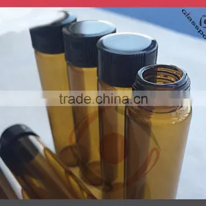 Clear Tube Bottle, Sample Vials, Glass Bottles for Sample Testing With Plastic Cap Quality Choice thumbnail-2
