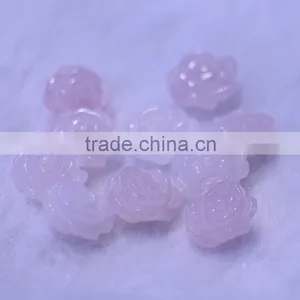 10mmX10mm Multi Color Semi Precious Gemstone Rose thumbnail-3