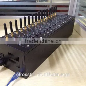 USB Interface 16 Ports 64 Sims Etross 1664 GSM Modem Pool With 16 Channels thumbnail-1