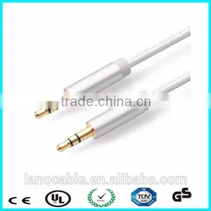 RoHS Comliant Gold 3.5mm Aux Jack Audio Stereo Cable thumbnail-5