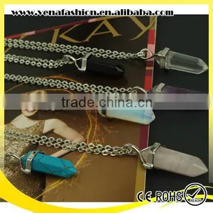 Sample Order Glass Bullet Rectangle Cheap Necklace Pendants thumbnail-6