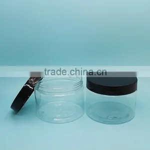 Manufacturer Sale High Quality 300ml PET Transparent Jar, Clear Plastic Jar thumbnail-1