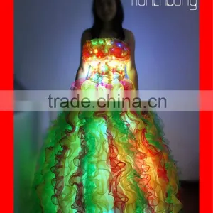 LED Light Dance Dress, Remote Control American Dancing Dresses thumbnail-2