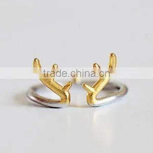 2015 Fashion Antler Silver Ring and Deer Horn Silver Ring Set S925 Sterling Silver thumbnail-6