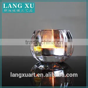 LX-Z261crystal Glass Pumpkin Candle Holder for Tealight thumbnail-1
