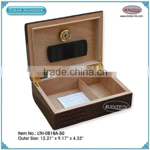 Leather Cigar Humidor thumbnail-3