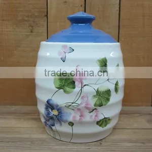 New Ceramic Decal Big Cookie Storage Jar thumbnail-1