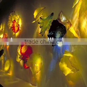 Exquisite Hand Blown Glass Platters Xo-0881B and Crystal Wall Decaration thumbnail-1