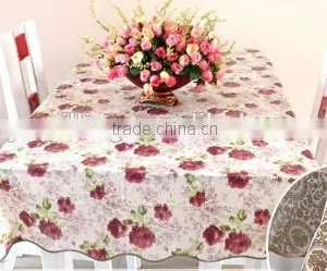 2015 Best Sale 100% Polyester Transfer Printing Table Cloth thumbnail-2