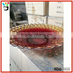 European Style Table Serving Retro Design Glass Fruit Plate thumbnail-1