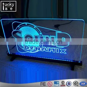 Edge Lit Acrylic Sign With Laser Engraver,3D Acrylic LED Sign Board thumbnail-1