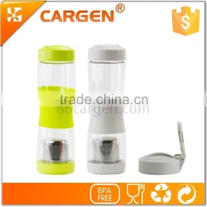 BPA Free 500ml Carabiner Plastic Sport Tea Filter Bottle thumbnail-3