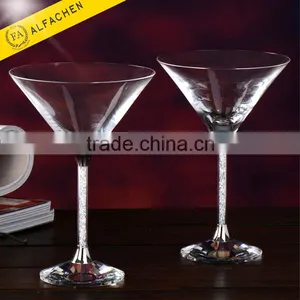 275 ml Lead-free Crystal Vodka Glass / Diamond Cocktail Glass / Martini Glass thumbnail-1