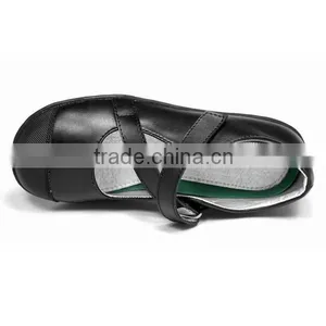 Guangzhou Stylish Strappy Buckle Kids Black School Uniform Shoes thumbnail-3