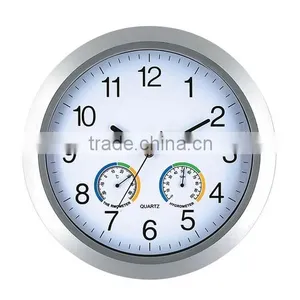 Big Size Round Weather Station Wall Clock thumbnail-1