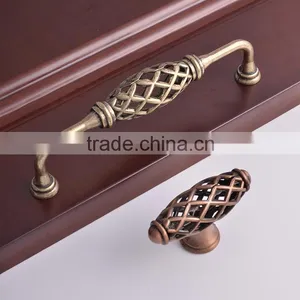 Zhejiang Antique Bedroom Furniture Cabinet Vintage Drawer Copper Bird Cage Handles thumbnail-1